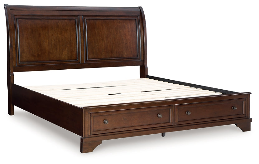 Trellington King Sleigh Storage Bed