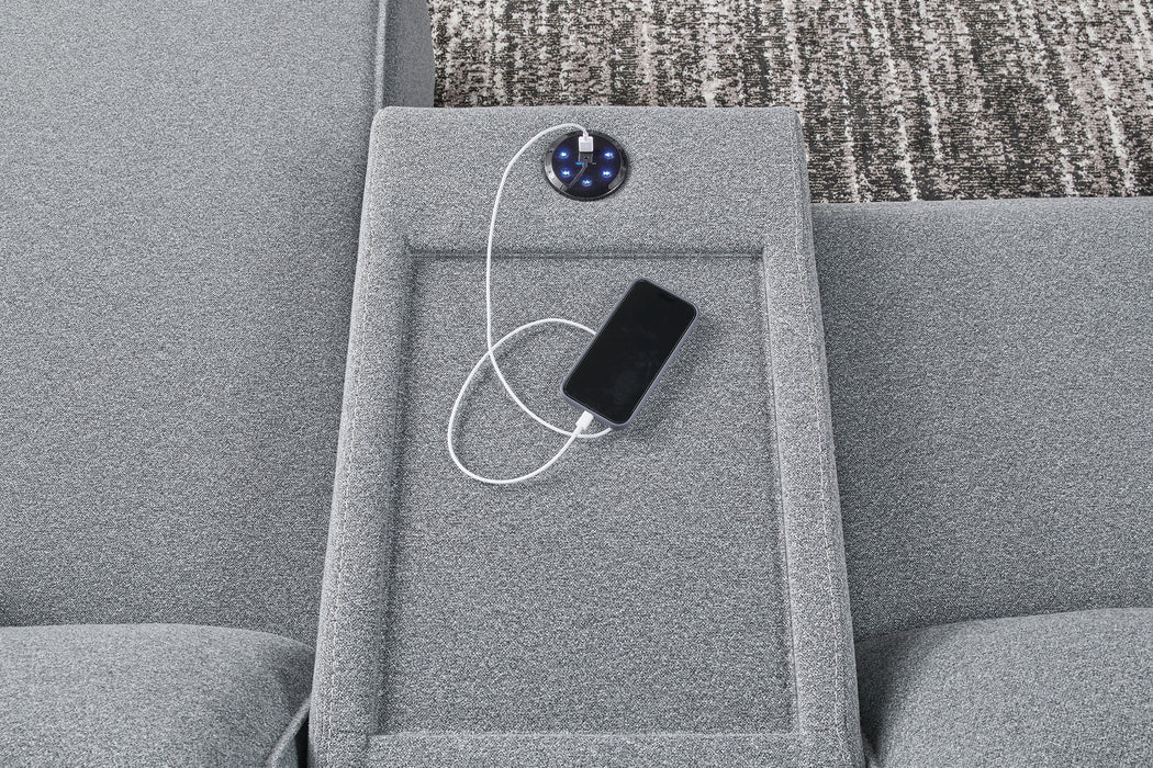 ModMax II 7-Piece Power Reclining Sectional with Audio Consoles