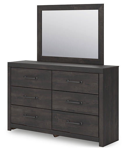 Hollivern Full Panel Bed with Storage, Dresser, Mirror, Chest and Nightstand
