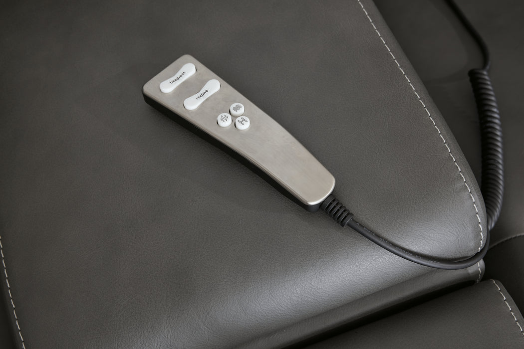 5Z - Pittson 3-Piece Power Reclining Sectional Loveseat with Console