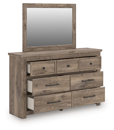 Rusticott King Poster Bed, Dresser and Mirror