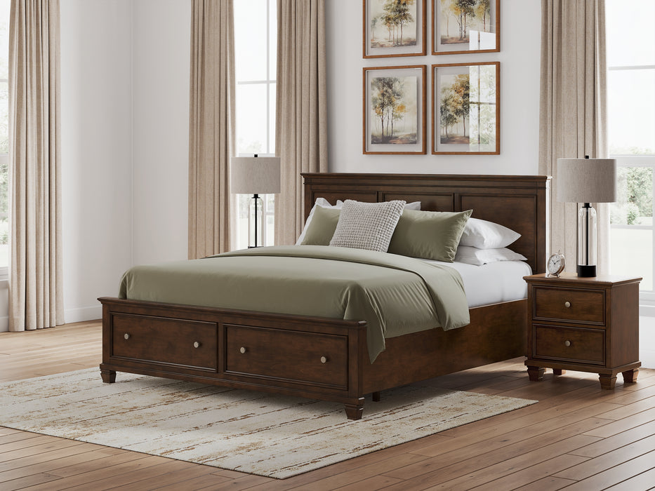 Danabrin King Panel Storage Bed, Dresser, Mirror and Nightstand