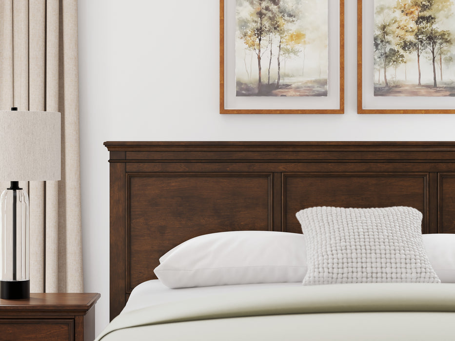 Danabrin California King Panel Storage Bed, Dresser, Mirror and Nightstand