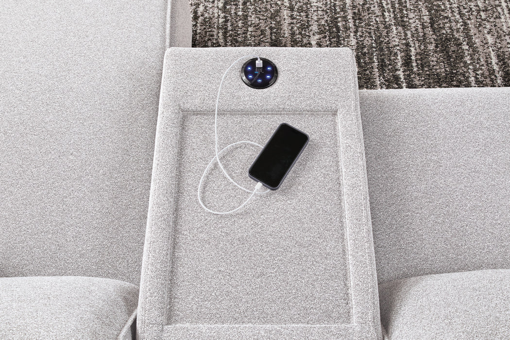 Modmax II 6-Piece Reclining Sectional with Chaise and Audio Console