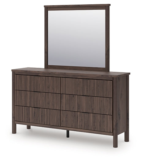 Pamytta Full Panel Bed, Dresser, Mirror, Chest and Nightstand
