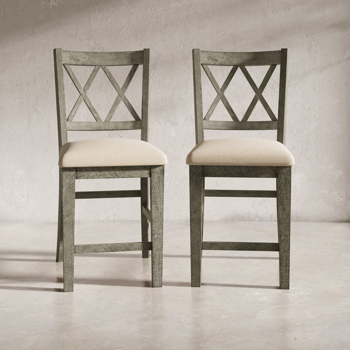 Telluride Double X-Back Counter Stool (2/CTN)