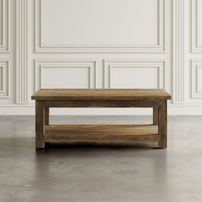 Reclamation Salvaged Wood Rectangle Coffee Table
