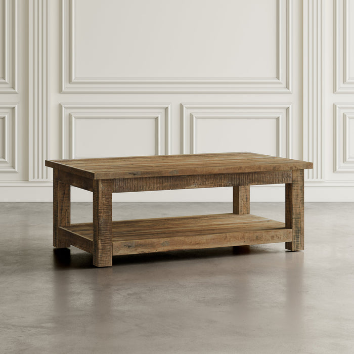 Reclamation Salvaged Wood Rectangle Coffee Table