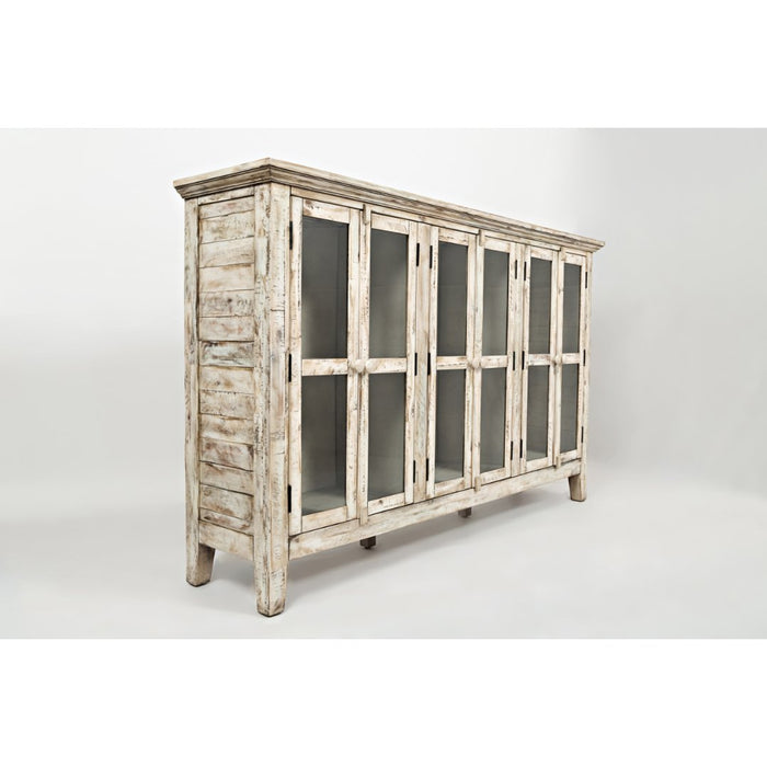 Rustic Shores 6 Door Accent Cabinet