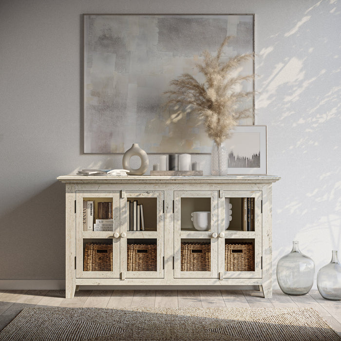 Rustic Shores 6 Door Accent Cabinet
