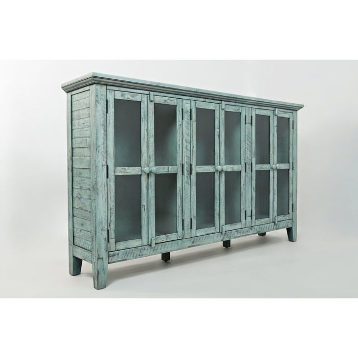 Rustic Shores 6 Door Accent Cabinet