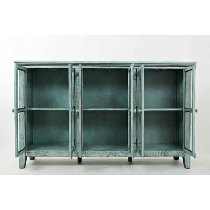 Rustic Shores 6 Door Accent Cabinet