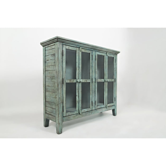 Rustic Shores 4 Door Accent Cabinet