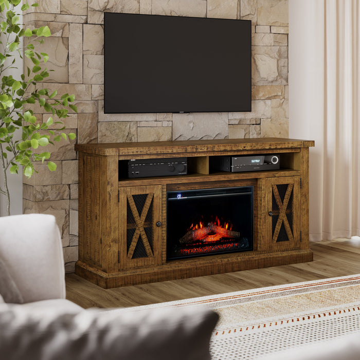 Telluride Electric Fireplace Media Console