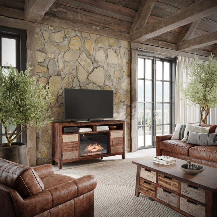 Painted Canyon Electric Fireplace Media Console