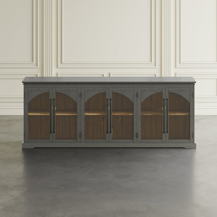 Archdale Gothic Arch 6 Door Accent Cabinet