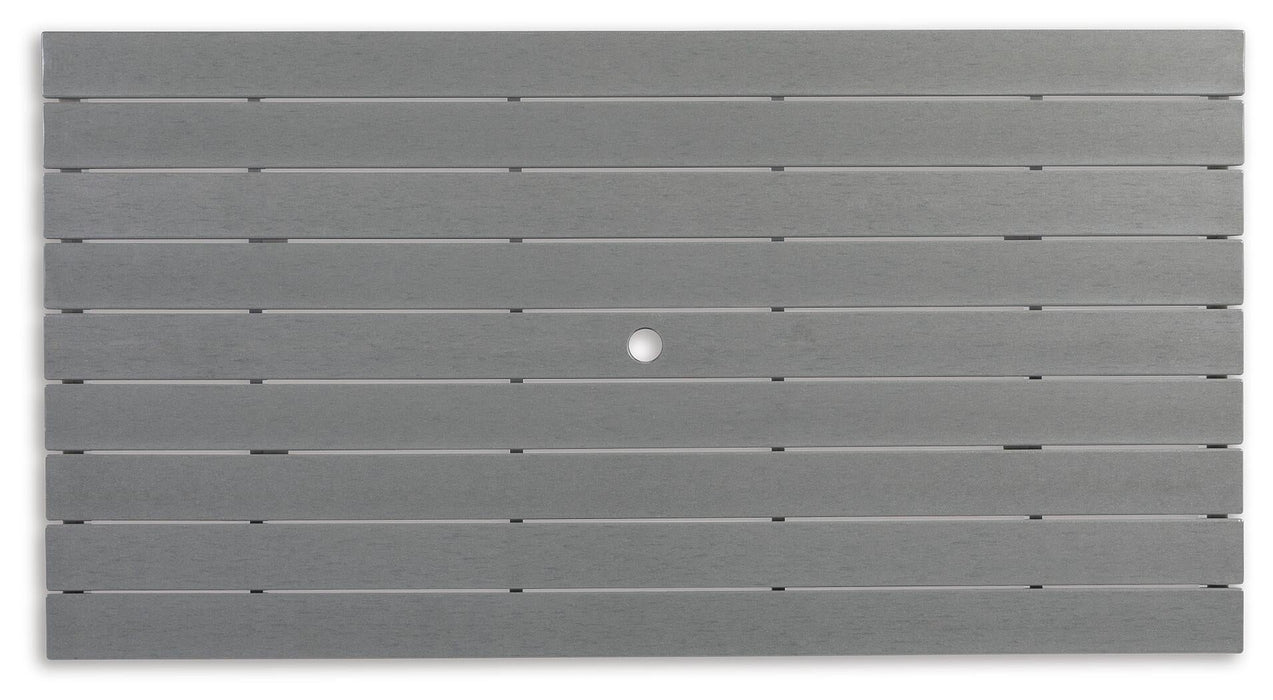 Transville RECT COUNTER TABLE W/UMB OPT
