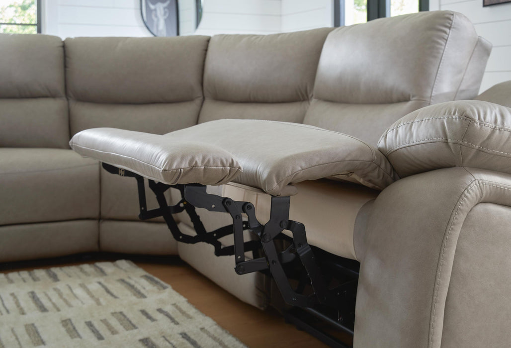 Narwhal Place 6-Piece Reclining Sectional with Storage Console