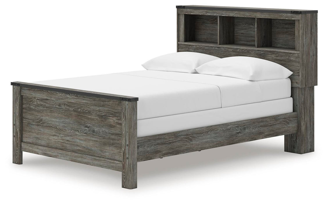 Frandern Full Bookcase Panel Bed