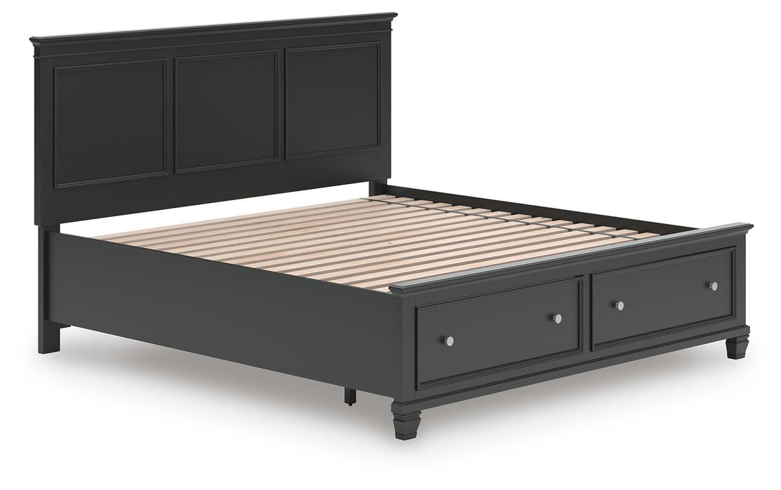 Lanolee King Panel Storage Bed