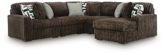 Midnight-Madness 5-Piece Sectional with Chaise