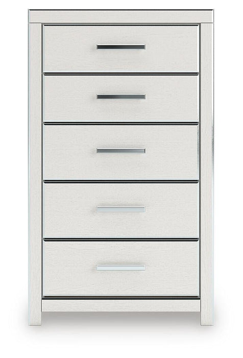 Zuraleus Queen Upholstered Panel Bed, Dresser, Mirror and Nightstand