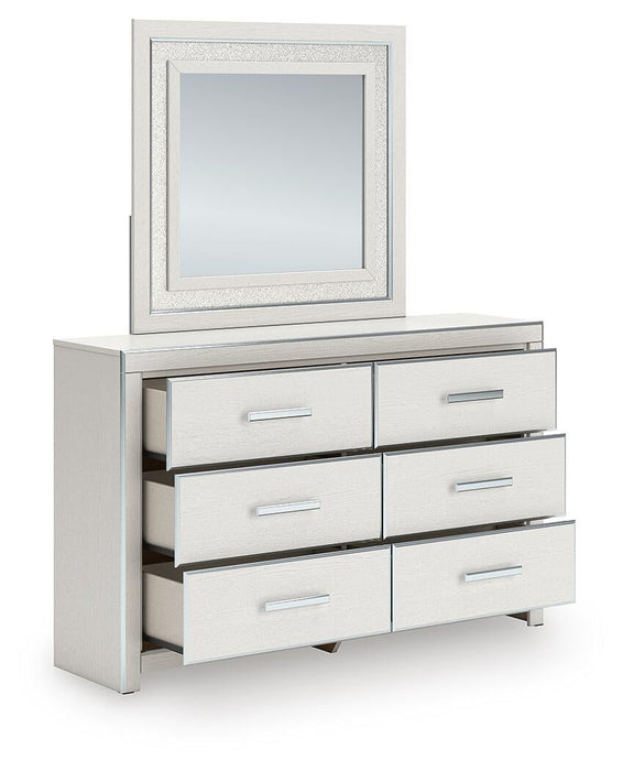 Zuraleus Queen Upholstered Bed, Dresser, Mirror, Chest and Nightstand