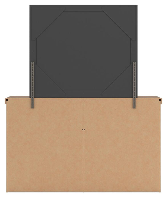 Savonport King Panel Storage Bed. Dresser, Mirror and Nightstand