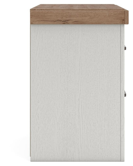 Savonport King Panel Bed with Storage, Dresser, Mirror, Chest and Nightstand