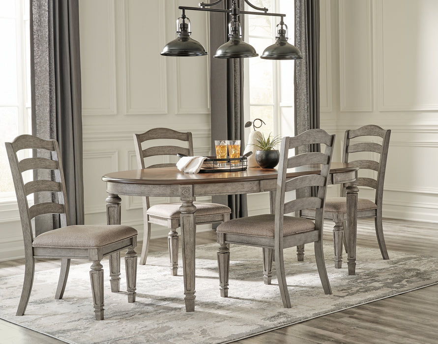 Lodenbay Dining Table and 4 Chairs with Storage
