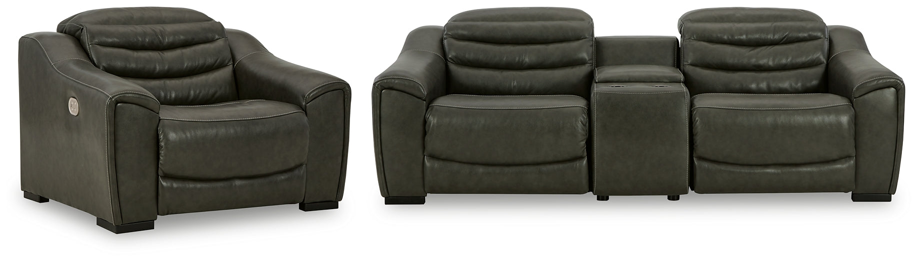 Center Line 3-Piece Sectional with Recliner