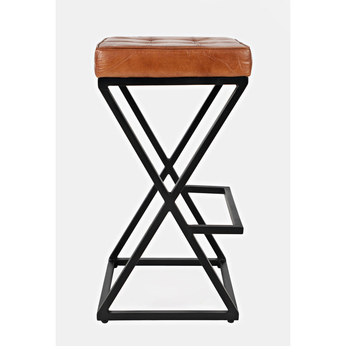 Brooks Leather Counter Stool