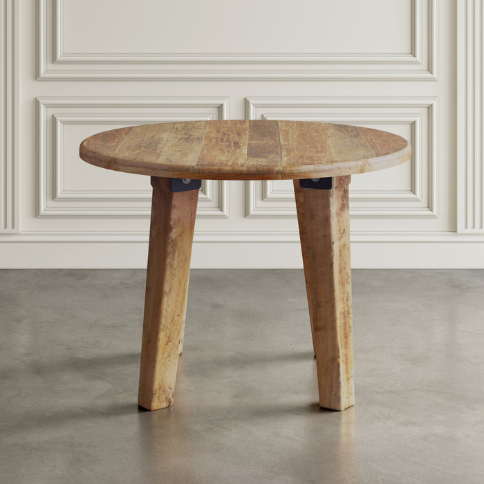 Reclamation Salvaged Wood Round Dining Table
