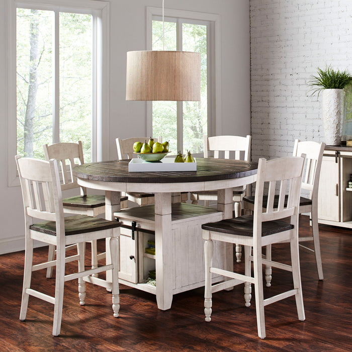 Madison County Round High-Low Dining Table