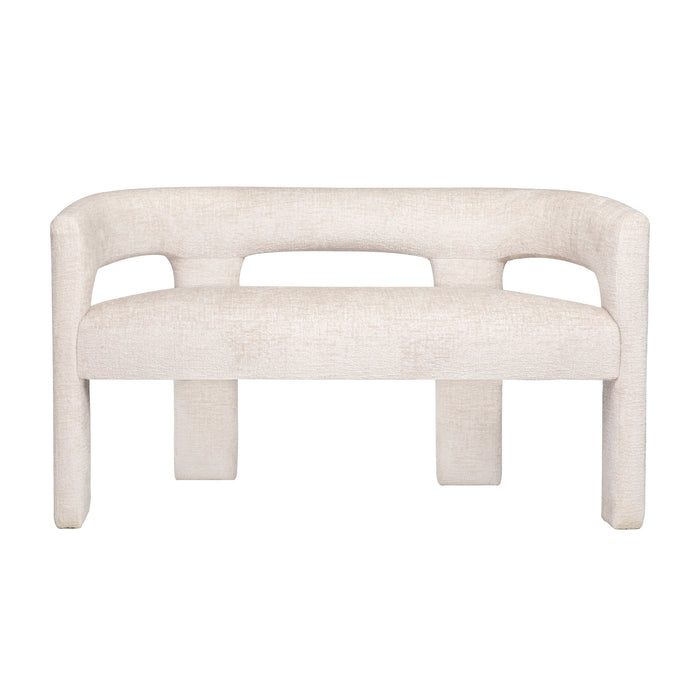 Gwen Open-Back Upholstered Bench