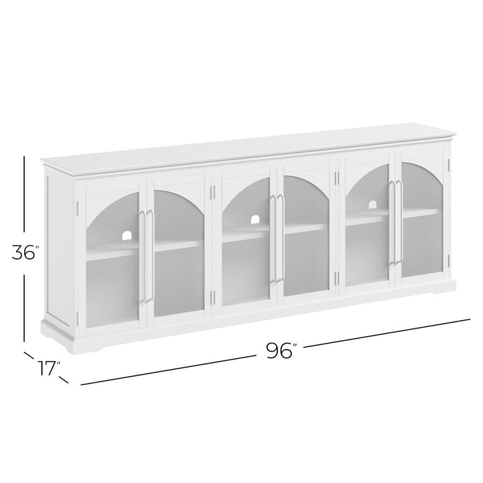 Archdale Gothic Arch 6 Door Accent Cabinet