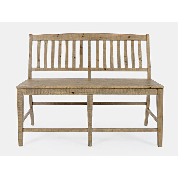 Carlyle Crossing Slatback Counter Bench
