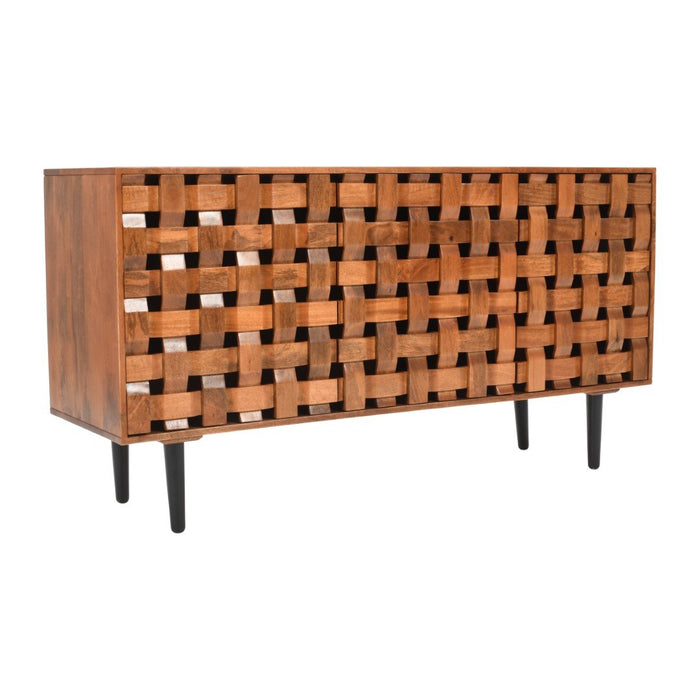 Trent Woven Front Accent Cabinet